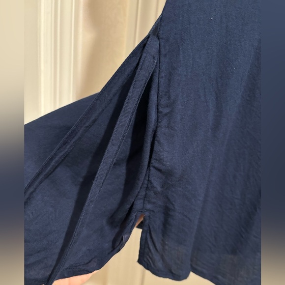 Armani Exchange short sleeve top with front pockets and tie - Picture 7 of 10